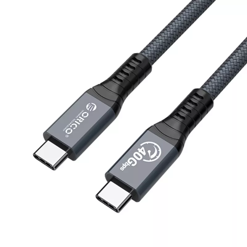 ORICO Thunderbolt 4 kabelis USB-C 40 Gbps 8K60Hz PD 100W 2m Juodas