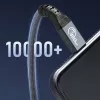 ORICO Thunderbolt 4 kabelis USB-C 40 Gbps 8K60Hz PD 100W 2m Juodas