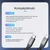 ORICO Thunderbolt 4 kabelis USB-C 40 Gbps 8K60Hz PD 100W 2m Juodas