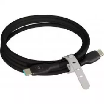 Motorola Silicone USB-C to USB-C Cable 2m 100W 5A Black