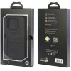 Audi GT Synthetic Leather Hard Case, skirta iPhone 15 Pro (6,1 inch) - juoda
