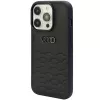 Audi GT Synthetic Leather Hard Case, skirta Apple iPhone 15 Pro Max 6,7 inch, juoda