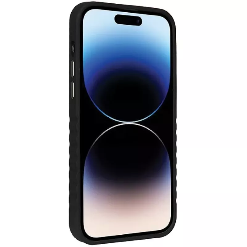 Audi Originali Odinė MagSafe Dėklas iPhone 14 Pro Max 6,7 inch Juodai-Raudonas Kietas Dėklas