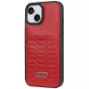 Audi Synthetic Leather MagSafe Hard Case for iPhone 15 / 14 / 13 6.1 inch - Red