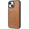 Audi Synthetic Leather MagSafe Hard Case for Apple iPhone 15 Plus / 14 Plus 6.7 inch Brown