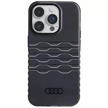 AUDI IML MagSafe Case, skirta iPhone 14 Pro 6.1, juoda, kietas apvalkalas AU-IMLMIP14P-A6/D3-BK
