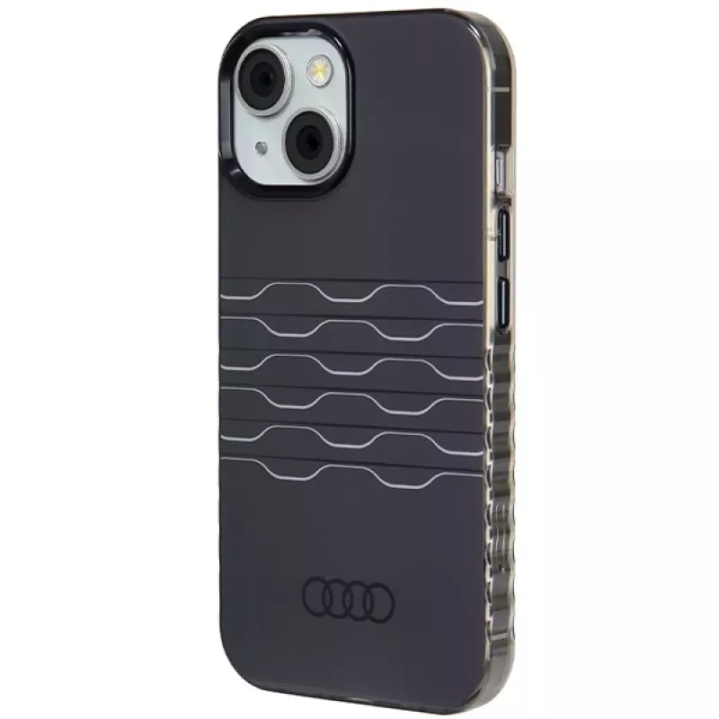 Audi IML MagSafe Case for iPhone 15 / 14 / 13 6.1 Black Hardcase AU-IMLMIP15-A6/D3-BK