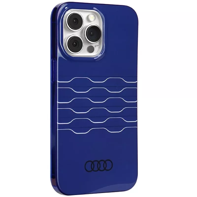 Audi IML MagSafe Case for iPhone 13 Pro Max 6.7 inch Navy Blue Hardcase
