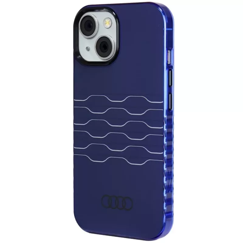 Audi IML MagSafe Case, skirta iPhone 15 / 14 / 13 6.1 inch, Navy Blue, kietas dėklas