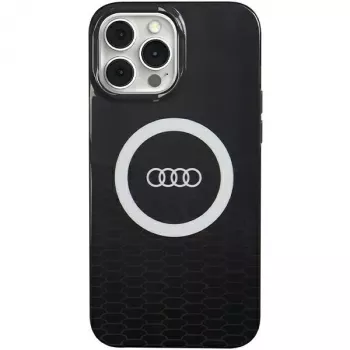 Audi IML Big Logo MagSafe Dėklas iPhone 13 Pro Max 6.7 Juodas Kietasis Dėklas