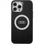 Audi IML Big Logo MagSafe Dėklas iPhone 13 Pro Max 6.7 Juodas Kietasis Dėklas
