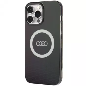 Audi IML Big Logo MagSafe Dėklas iPhone 13 Pro Max 6.7 Juodas Kietasis Dėklas