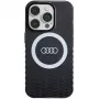 Audi IML Big Logo MagSafe Case, skirta iPhone 14 Pro 6.1 inch juoda, kietas dėklas