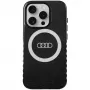 Audi IML Big Logo MagSafe dėklas, skirtas iPhone 15 Pro 6.1 inch juodas, kietas dėklas