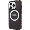 Audi IML Big Logo MagSafe dėklas, skirtas iPhone 15 Pro 6.1 inch juodas, kietas dėklas