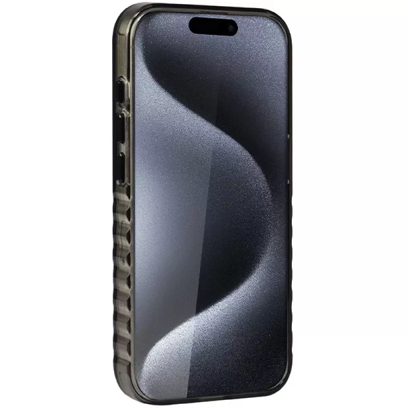Audi IML Big Logo MagSafe dėklas, skirtas iPhone 15 Pro 6.1 inch juodas, kietas dėklas