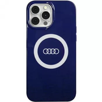 Audi IML Big Logo MagSafe Dėklas, iPhone 13 Pro Max 6.7 inch, Navy Blue, Kietas Dėklas AU-IMLMIP13PM-Q5/D2-BE