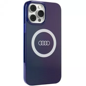 Audi IML Big Logo MagSafe Dėklas, iPhone 13 Pro Max 6.7 inch, Navy Blue, Kietas Dėklas AU-IMLMIP13PM-Q5/D2-BE