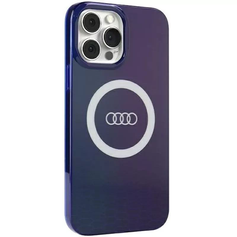 Audi IML Big Logo MagSafe Dėklas, iPhone 13 Pro Max 6.7 inch, Navy Blue, Kietas Dėklas AU-IMLMIP13PM-Q5/D2-BE