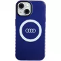 Audi IML Big Logo MagSafe Case, skirta iPhone 15 / 14 / 13 6.1 inch, Navy Blue, kietas dėklas