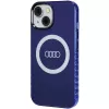 Audi IML Big Logo MagSafe Case, skirta iPhone 15 / 14 / 13 6.1 inch, Navy Blue, kietas dėklas