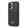 Audi Synthetic Leather MagSafe Hard Case, skirta Apple iPhone 16 6.1 - Juoda