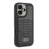 Audi Synthetic Leather MagSafe Hard Case, skirta Apple iPhone 16 Plus 6,7 inch - juoda