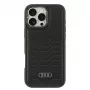 AUDI Synthetic Leather MagSafe Hard Case, skirta iPhone 16 Pro Max 6,9 inch (juoda) | Kur.lt