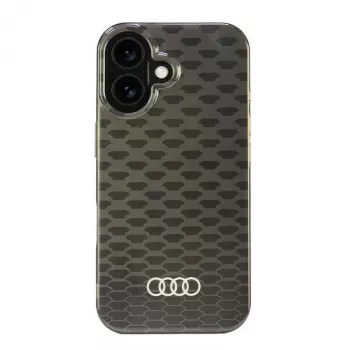 Audi IML Stitching Pattern MagSafe Hard Case, skirta Apple iPhone 16 6,1 inch - juoda