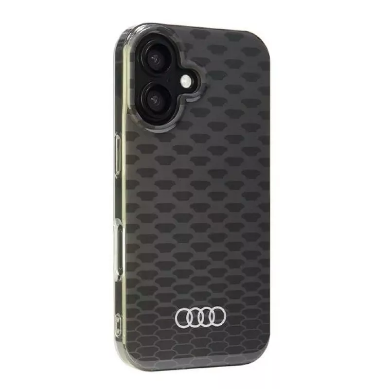 Audi IML Stitching Pattern MagSafe Hard Case, skirta Apple iPhone 16 6,1 inch - juoda