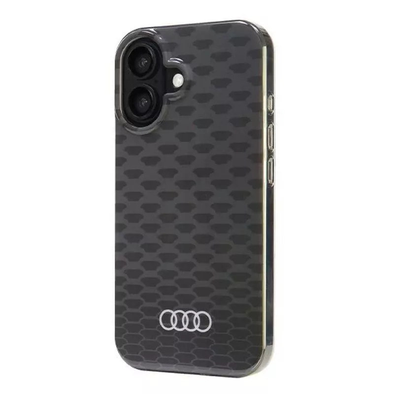 Audi IML Stitching Pattern MagSafe Hard Case, skirta Apple iPhone 16 6,1 inch - juoda