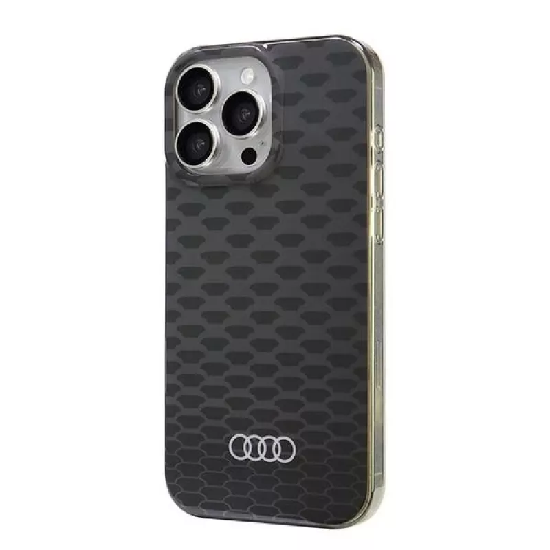 Audi IML Stitching Pattern MagSafe Hard Case, skirta Apple iPhone 16 Pro Max 6.9 inch - juoda