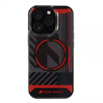 Audi IML Sport MagSafe Hard Case, skirta Apple iPhone 16 Pro 6,3 inch juoda