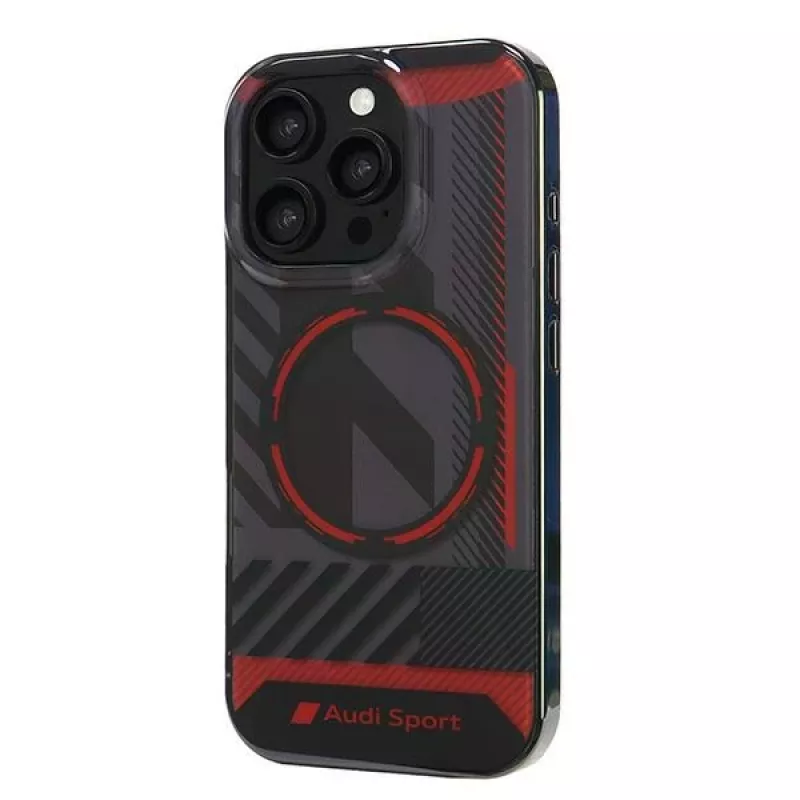 Audi IML Sport MagSafe Hard Case, skirta Apple iPhone 16 Pro 6,3 inch juoda