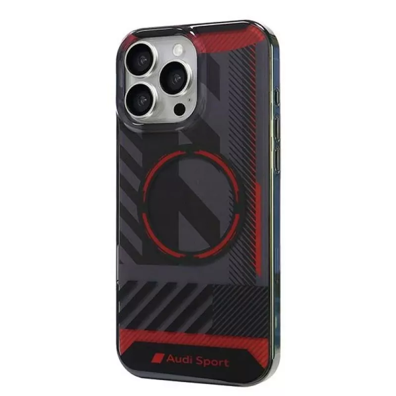 Audi IML Sport MagSafe Hard Case, skirta iPhone 16 Pro Max 6.9 inch - juoda