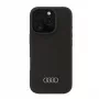 Audi Silicone Case for Apple iPhone 16 Pro 6.3 inch Black Hard Back Cover AU-LSRIP16P-Q3/D1-BK