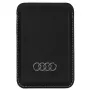Audi odinė kortelių piniginė su kortelių lizdu, juoda, MagSafe AU-MSCH-Q3/D1-BK