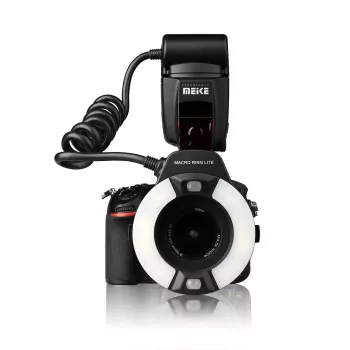 Meike MK-14EXT-N Makro žiedinė blykstė, skirta Nikon DSLR fotoaparatams