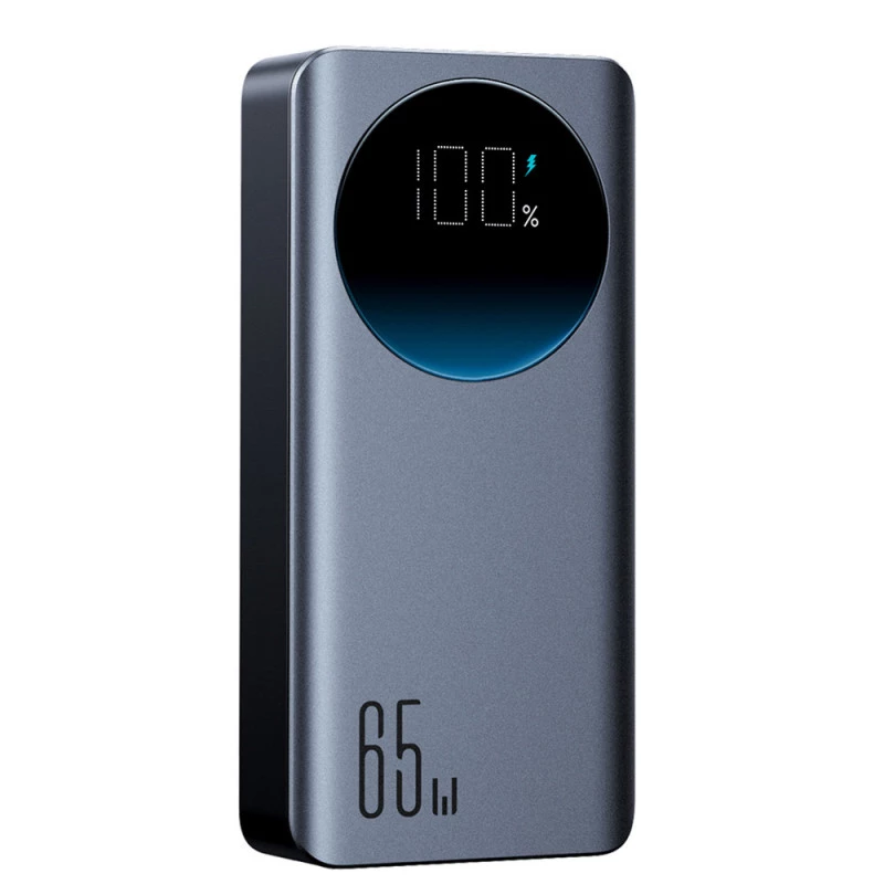 Joyroom JR-PBF05 Pro Power Bank 30000mAh 65W su skaitmeniniu ekranu, 2x USB-C, 1x USB-A - juoda