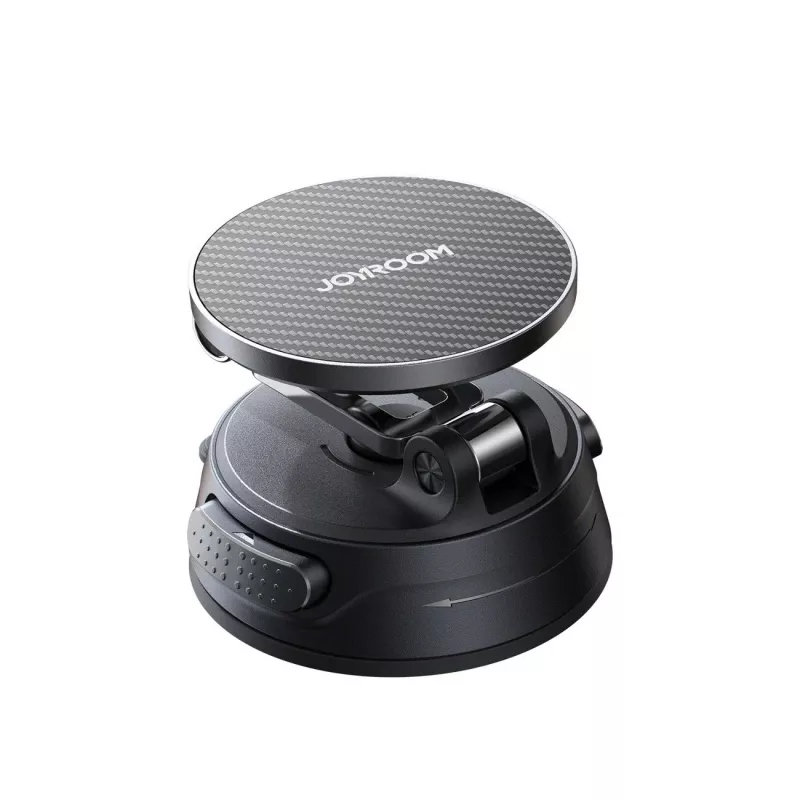 Joyroom JR-ZS51 Magnetinis laikiklis automobiliui su siurbimo taurele priekiniam stiklui arba prietaisų skydeliui - juoda