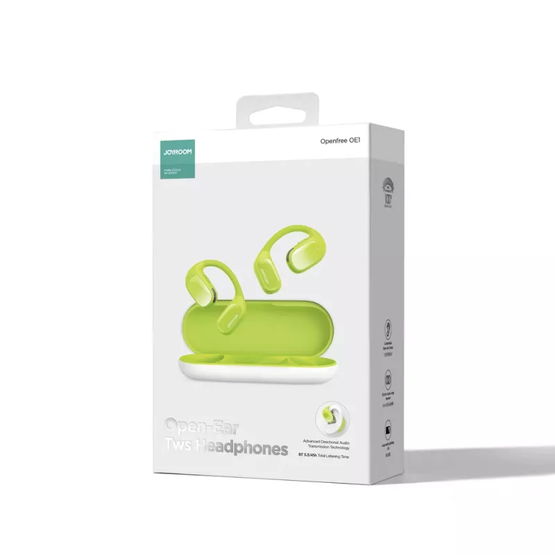 Joyroom Openfree JR-OE1 „True Wireless“ atviro tipo ausinės – žalios