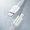 UGREEN US171 USB-C į Lightning 3A laidas 0,25 m baltas