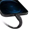 ENERGEA Nyloflex USB-C į Lightning laidas, MFi sertifikuotas, 1,5 m, juodas