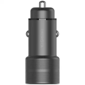 ENERGEA Alu Drive PD20+ Automobilinis įkroviklis 38W 1xUSB-A + 1xUSB-C PD QC3.0 Gunmetal