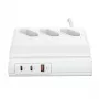 USAMS 65W Super SiFast Charging USB Extension Socket EU White CC160TC01 (US-CC160)