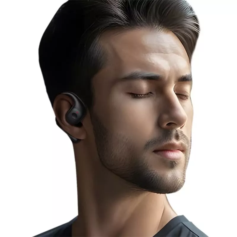 USAMS G26 Atviro tipo belaidės oro laidumo ausinės Bluetooth 5.3 Juodos