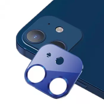 USAMS Camera Lens Glass, skirta iPhone 12, Metal Blue BH703JTT05 (US-BH703)