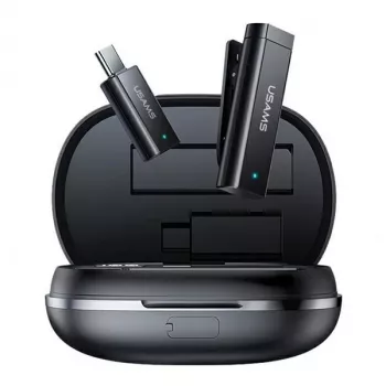 USAMS Belaidis lavalier mikrofonas ENC 2.4GHz USB-C ZB243MKF01 (US-ZB243)