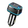 USAMS T43 33W PD3.0 QC3.0 sieninis įkroviklis su USB-C–Lightning kabeliu 1,2 m, juodas