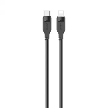 USAMS 125W greito įkrovimo automobilinis įkroviklis 2xUSB-A + 1xUSB-C permatomas juodas CC158CC01 (US-CC158)
